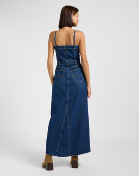 DAMSKA SUKIENKA LEE MAXI DENIM DRESS DARK FUSION 112363487