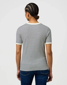 DAMSKA KOSZULKA WRANGLER FEMME KNIT HENLEY NAVY 112370742