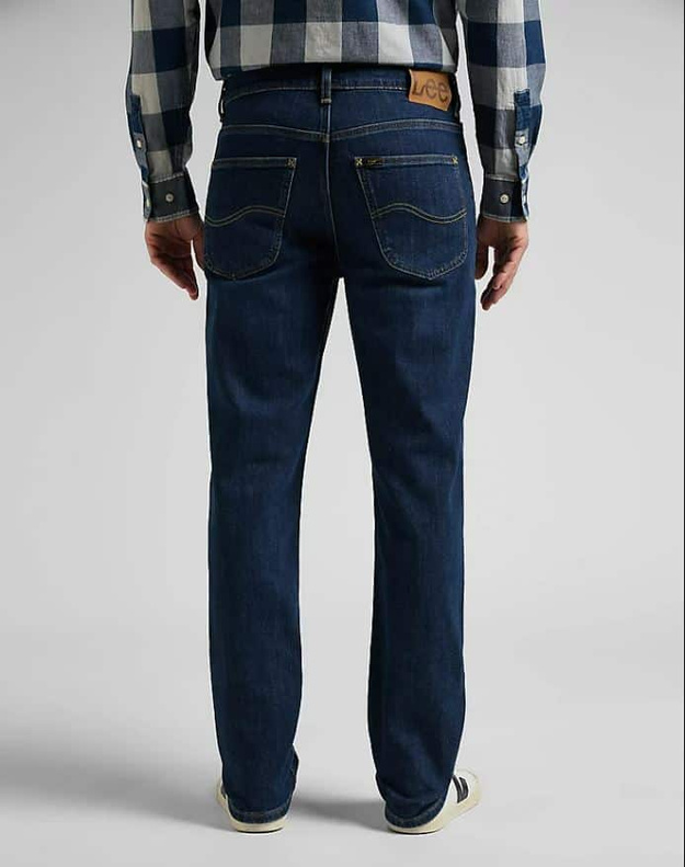 LEE BROOKLYN STRAIGHT MĘSKIE SPODNIE JEANSOWE DARK MID BAKER L452PXOF 112145195