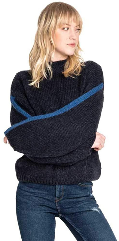 SWETER DAMSKI LEE CHUNKY KNIT MIDNIGHT NAVY L52ZJXMA 112112160