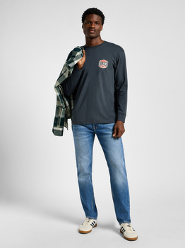 LEE MĘSKA KOSZULKA LONGSLEEVE LEE LS ESS SEASONAL TEE WASHED BLACK 112358045