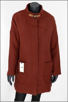 DAMSKI PŁASZCZ LEE WOOL COAT BURNT HENNA L56YVUMU      $    