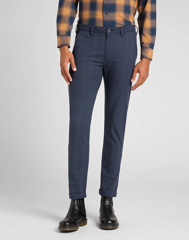 MĘSKIE SPODNIE LEE Slim Chino ESTATE BLUE L768QO17 112140853