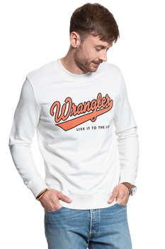 BLUZA WRANGLER SEASONAL LOGO SWEAT OFF WHITE W6A5HA737 112130660