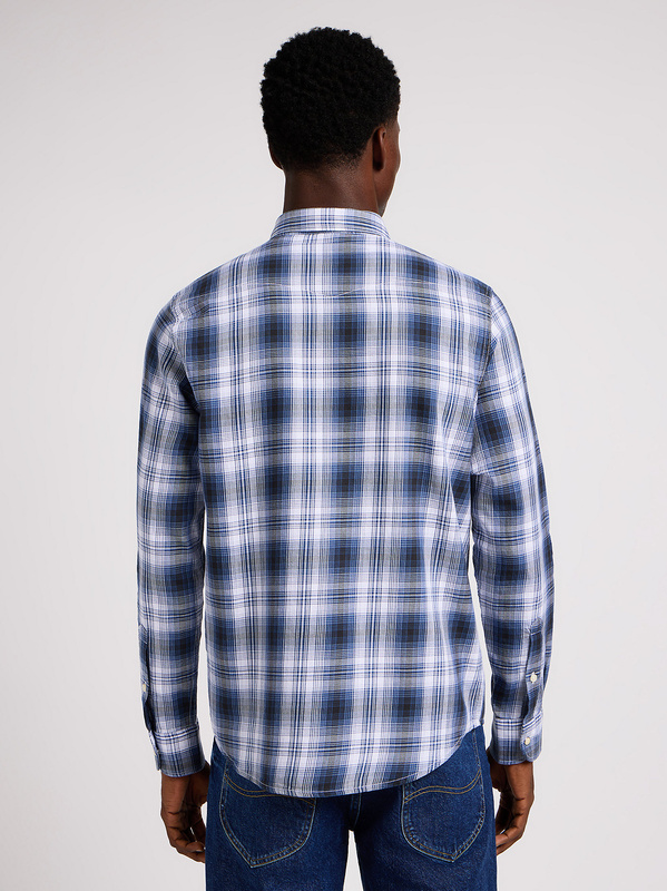 LEE MĘSKA KOSZULA LEE CLEAN WESTERN SHIRT DRAMA BLUE 112349934