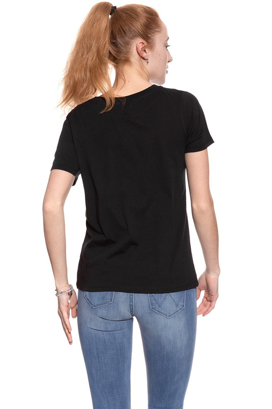 WRANGLER OLD WAVE TEE BLACK W7383EV01 112131031