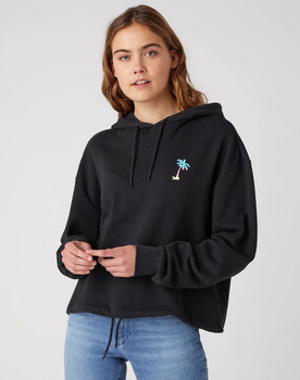 DAMSKA BLUZA WRANGLER DRAWCORD HOODIE FADED BLACK W6Q7-HA-XV6 112130841