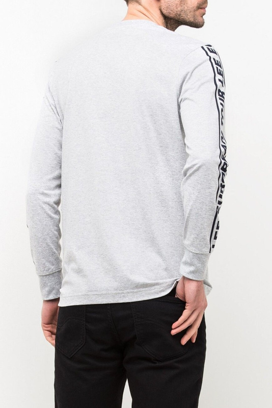 LEE TONAL FLOCK LOGO SHARP MĘSKA KOSZULKA LONGSLEEVE GREY MELE L62SRE03 112114834