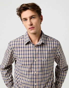 MESKA KOSZULA WRANGLER 1 PKT SHIRT BEIGE 112371553