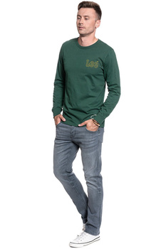 LONGSLEEVE LEE OUTLINE LOGO LS DK BOTTLE GREEN L60GFEBB 112113358