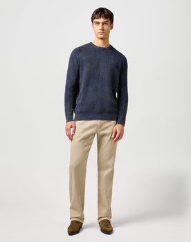 WRANGLER MĘSKA SWETER WRANGLER CREWNECK SWEATER NAVY 112364288