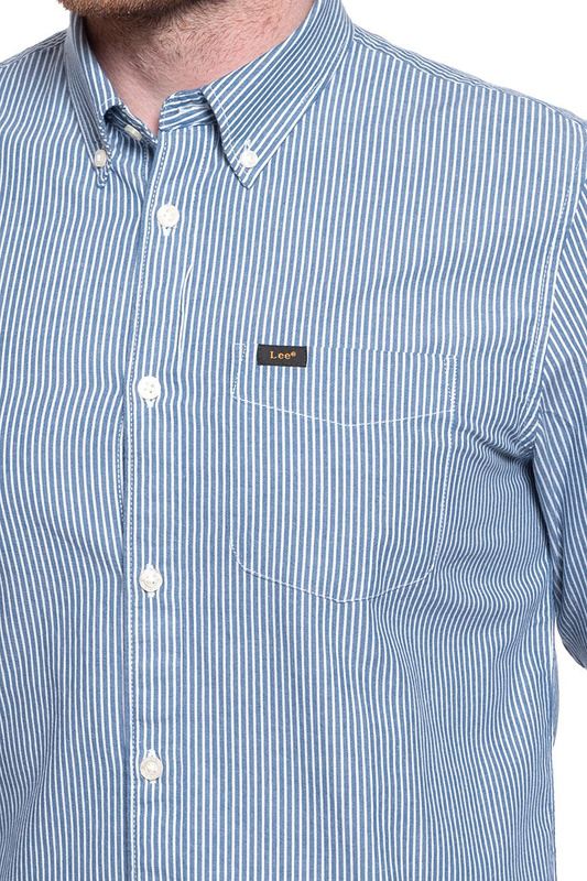 KOSZULA LEE BUTTON DOWN OIL BLUE L880ONMO 112123358