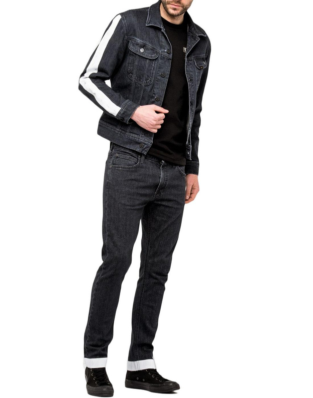 LEE SLIM RIDER RETRO MĘSKA KURTKA JEANSOWA BASELINE BLACK L89RRGAW 112123902