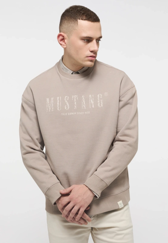 Męska Bluza Nierozpinana Mustang Style Ben Modern CN Moon Rock 1013505 3134