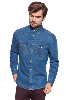 WRANGLER CLASSIC WESTERN MID INDIGO W5834O18E