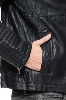 KURTKA SKÓRZANA TOM TAILOR LEATHER LOOK BIKER JACKET 3721883.00.12 COL. 2578 SSN 5040