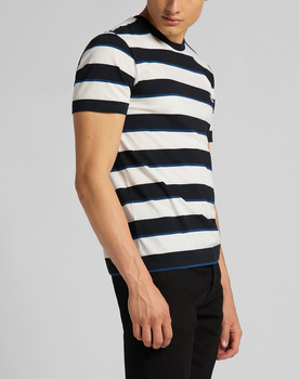 MĘSKI T-SHIRT LEE SS STRIPE TEE BLACK L60XLA01 112113632