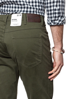 WRANGLER SPODNIE MĘSKIE ARIZONA IVY GREEN W12OA1XIX 112126286