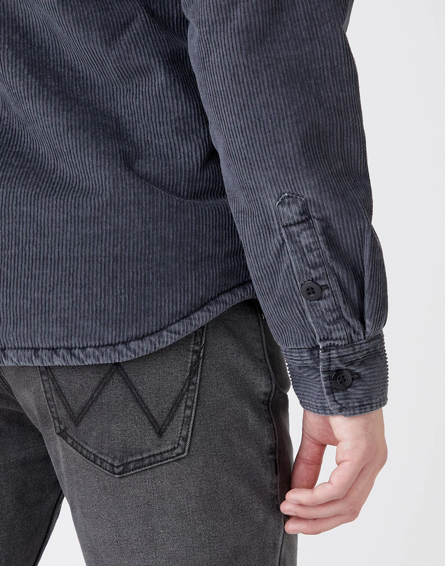 WRANGLER SHACKET MĘSKA KURTKA PRZEJŚCIOWA ERODED BLACK W5B3X2378 112141434