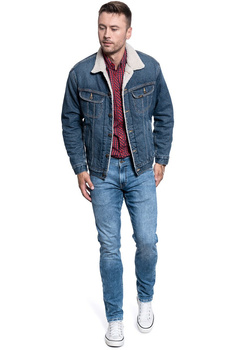 KURTKA MĘSKA LEE SHERPA RIDER DARK STONE L87ARDSS 112122881