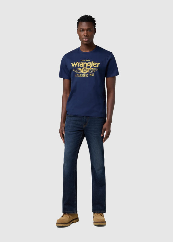 MESKA KOSZULKA WRANGLER AMERICANA TEE NAVY 112371415