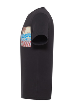 Męski T-Shirt Mustang Style Austin Jet Black 1016270 4188