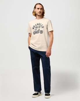 WRANGLER AMERICANA TEE MĘSKA KOSZULKA T-SHIRT VINTAGE WHITE 112357379 W70P016327