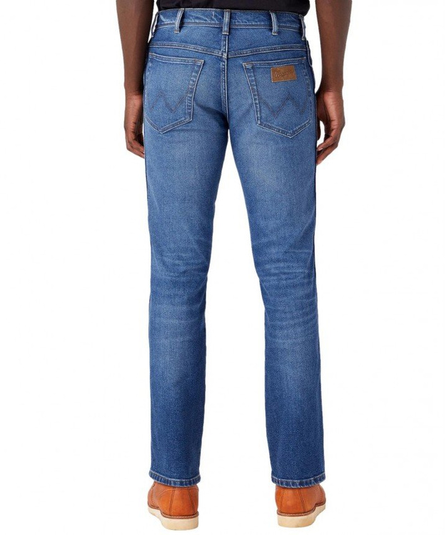 WRANGLER TEXAS SLIM MĘSKIE SPODNIE JEANSOWE JEANSY COWBOY HERO W12SU823O 112320040