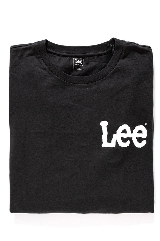 LEE LS LOGO T PITCH BLACK L63NAIEM 112115135