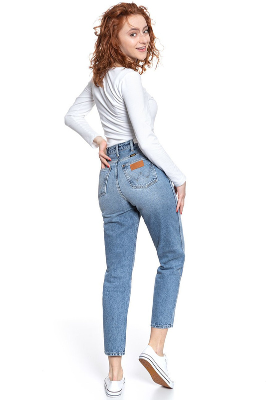 WRANGLER MOM JEANS ASH CLOUD W246RI97I 112127944