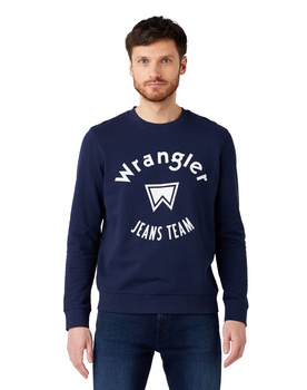 WRANGLER CREW SWEAT MĘSKA BLUZA KLASYCZNA NAVY W6M8HY114 112141491