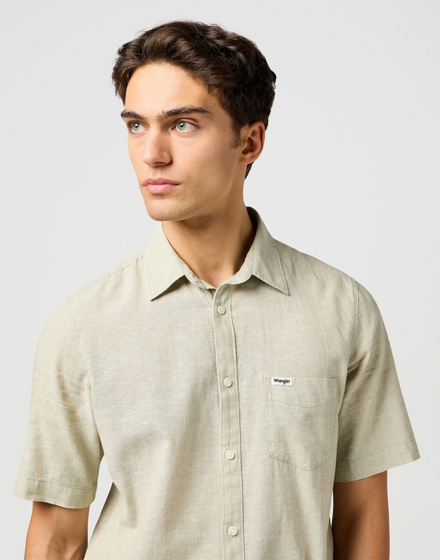 MESKA KOSZULA WRANGLER SS 1 PKT SHIRT TEA 112362730