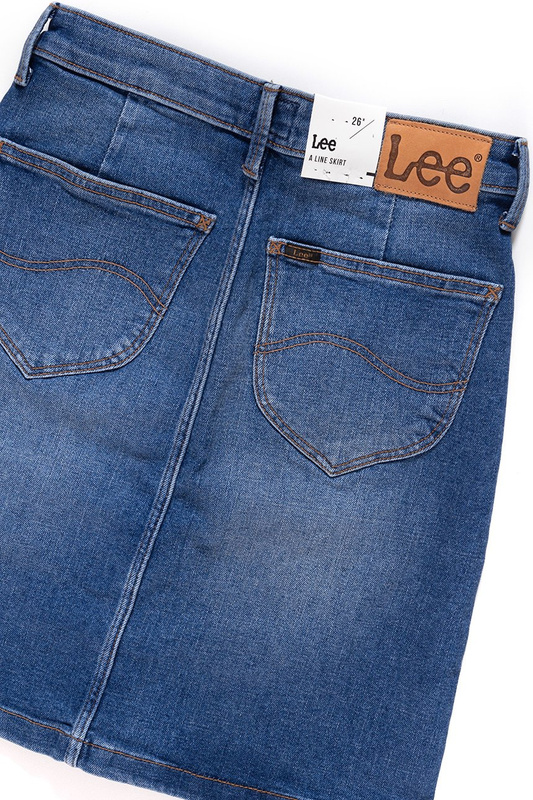 SPÓDNICA JEANSOWA LEE A LINE SKIRT BLUE DROP L38NROEM 112108295