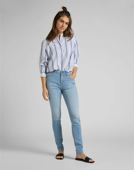 LEE SCARLETT HIGH DAMSKIE SPODNIE JEANSOWE JEANSY BLEACHED AZUR L626PQXL 112114313