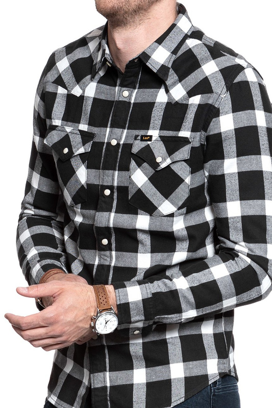 KOSZULA LEE WESTERN SHIRT PITCH BLACK L643ZCEM 112115448