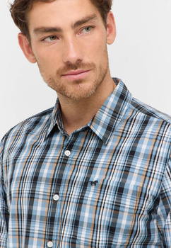 Męska Koszula Mustang Style Chester Poplin multi check blue 1016958 12783