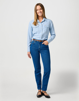 WRANGLER DAMSKI PASEK WRANGLER THIN WESTERN BELT COGNAC 112365349