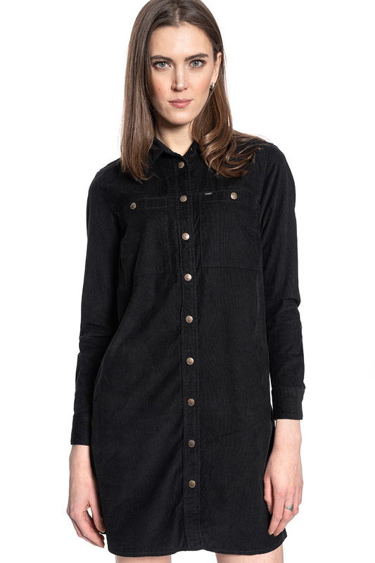 LEE WORKSHIRT DRESS DAMSKA SUKIENKA BLACK L50SMR01 112111405