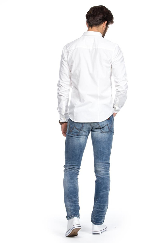 WRANGLER L/S BUTTONDOWN SHIRT WHITE W5924CJ12