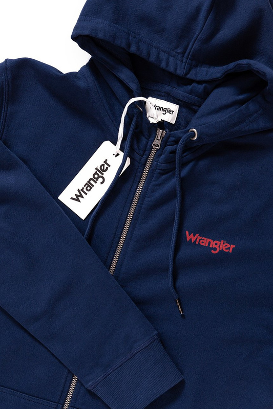 WRANGLER ZIP HOODIE NAVY W6535HY35 112130531