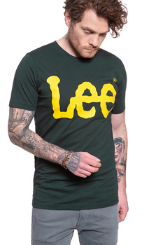 LEE T SHIRT LOGO TEE DK BOTTLE GREEN L62AAIBB 112114440