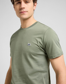 MESKA KOSZULKA  LEE SS PATCH LOGO TEE OLIVE STONE 112370497