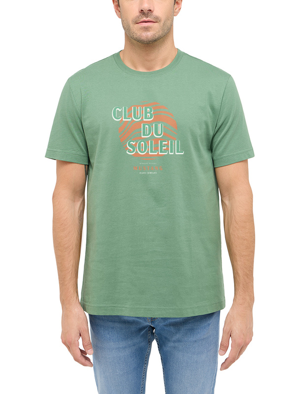 Męski T-Shirt Mustang Style Austin Dark Ivy 1016278 6326