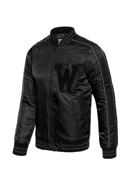 KURTKA ZIMOWA WRANGLER BERNIE BASEBALL BLACK W4703W201 112128982