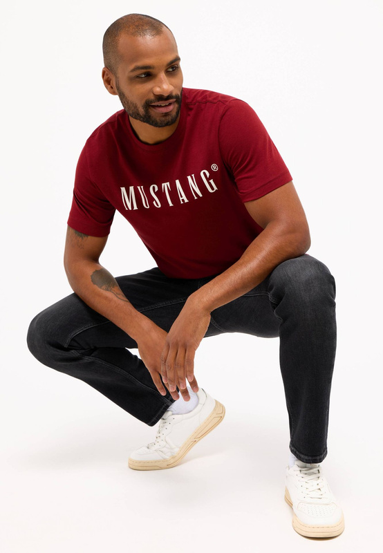 Męski T-Shirt Koszulka MUSTANG Style Austin Syrah 1014695 7187