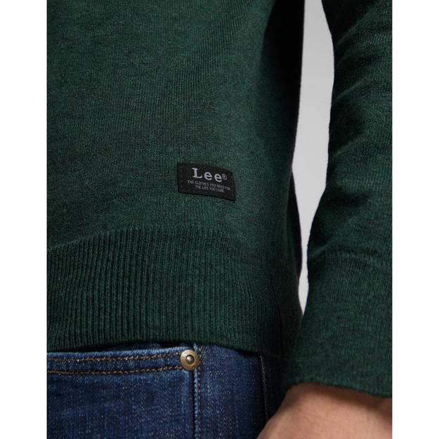 LEE HIGH NECK KNIT MĘSKI SWETER GOLF PINE L83CKFOS 112122317