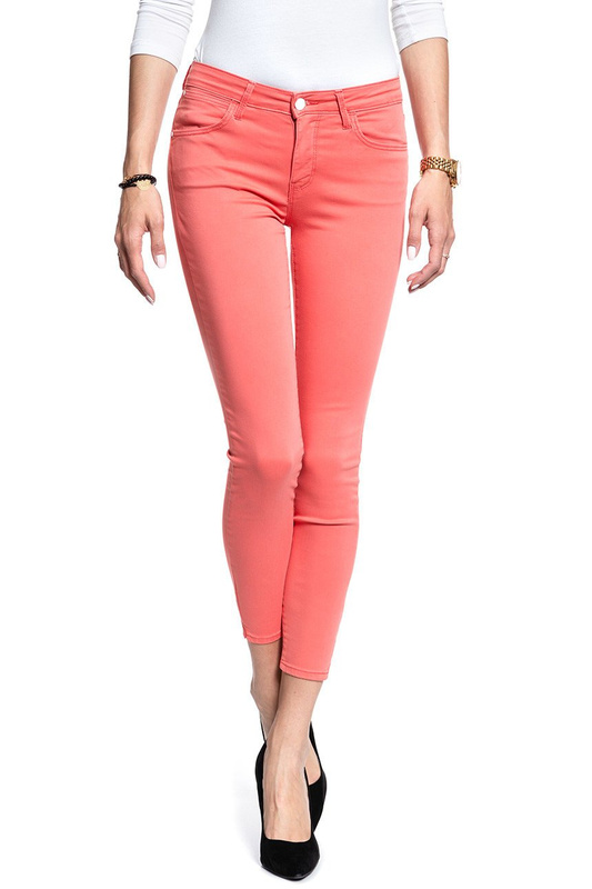 SPODNIE WRANGLER DAMSKIE SKINNY CROP CORAL W28MHL12B 112128458