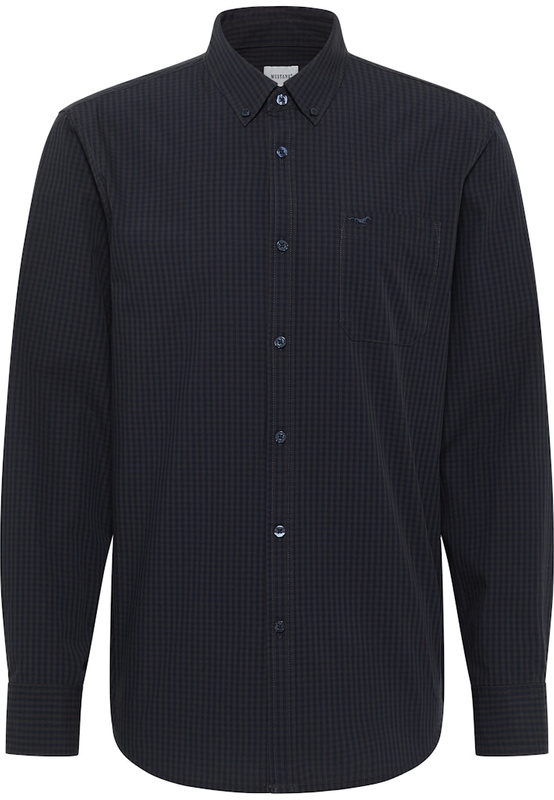 Męska Koszula Mustang Style Chester Navy Tonal Gingham 1015905 12667