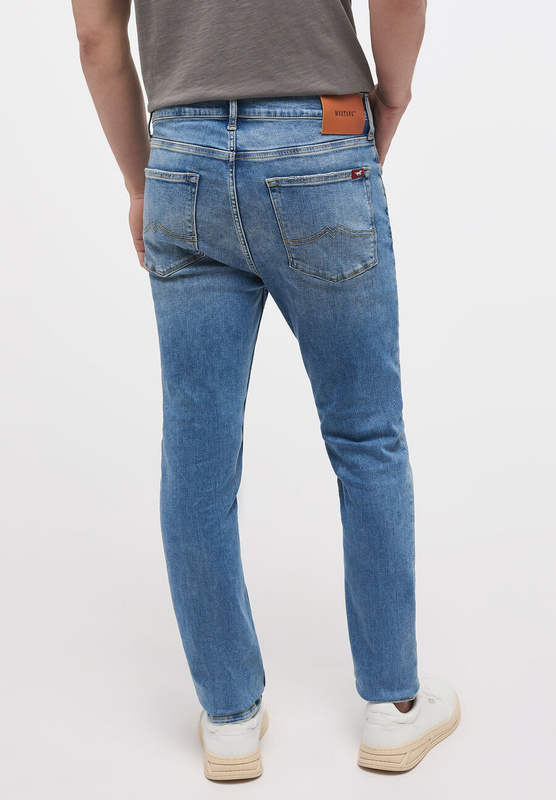 MUSTANG Frisco Skinny Męskie Spodnie Jeansowe Denim Blue 1014243 5000 403