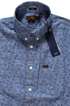 LEE BUTTON DOWN SS DIPPED BLUE L886WALA 112123716